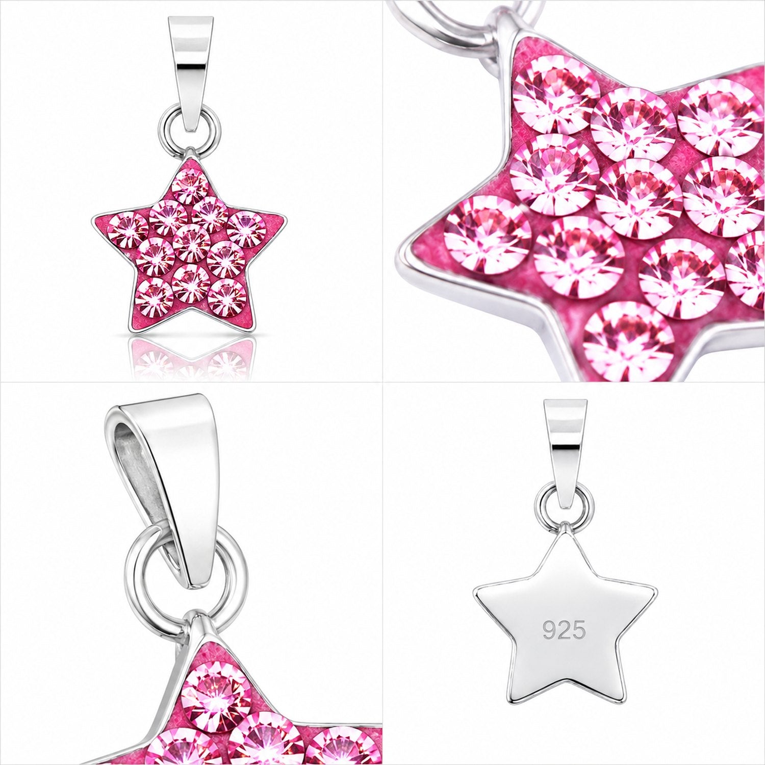 luisia-kettenanh-nger-stern-mit-swarovski-kristallen-rosa-925-silber image 5