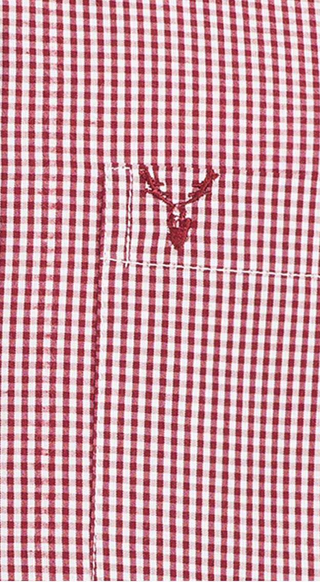 n-bler-trachtenhemd-herren-rudi-langarm-slim-fit-weinrot-bordeaux-kariert image 4