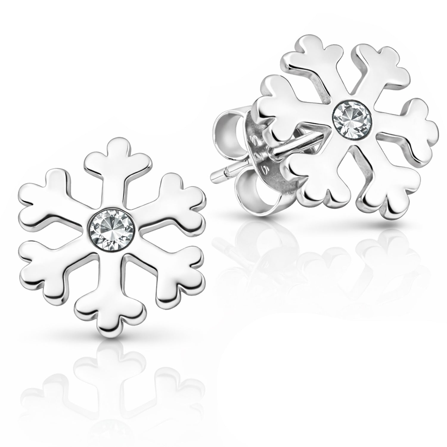 trachtenland-luisia-ohrstecker-schneeflocke-swarovski-925-silber-kristall image 1