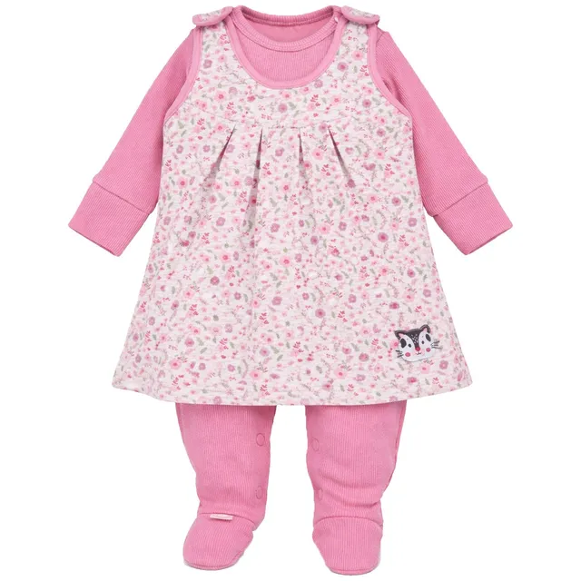 bondi-baby-strampler-kleid-kombi-blumenallover-94024-candy image 1