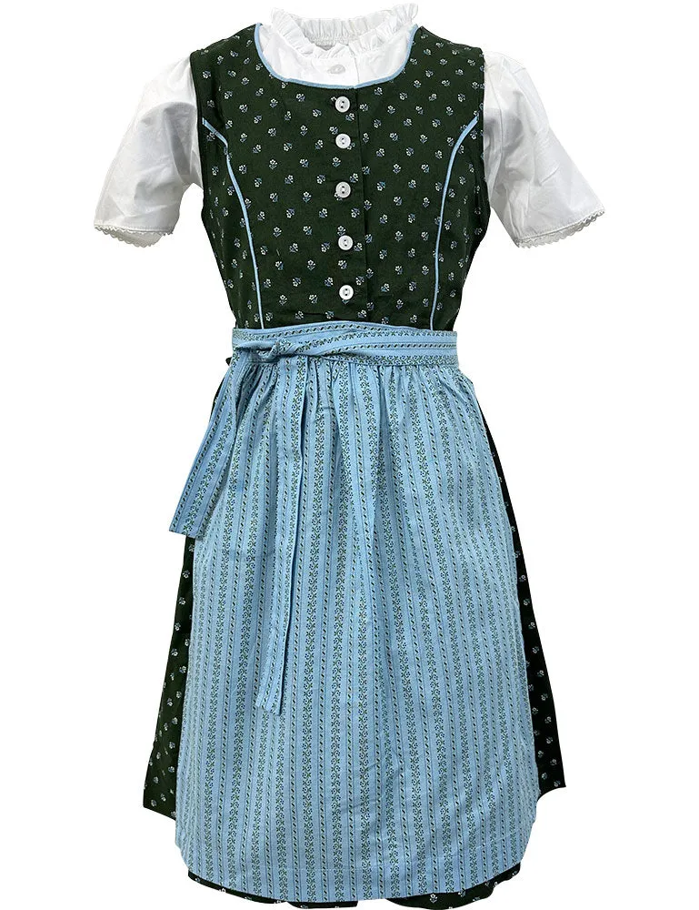 isar-trachten-kinder-dirndl-lotte-3-tlg-mit-bluse-gr-n-blau image 1