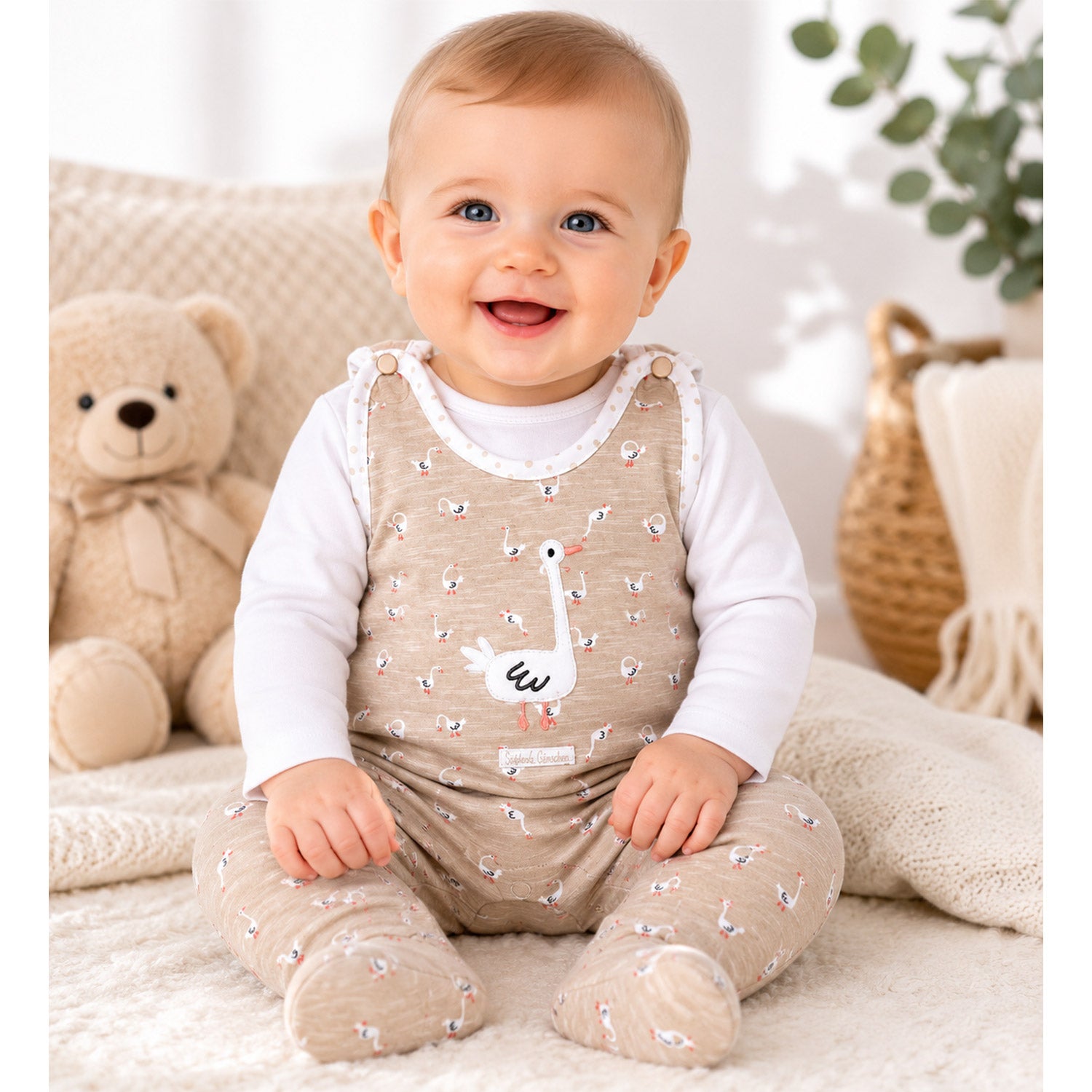 bondi-baby-strampler-g-nschen-93959-langarm-gans-allover-beige image 3