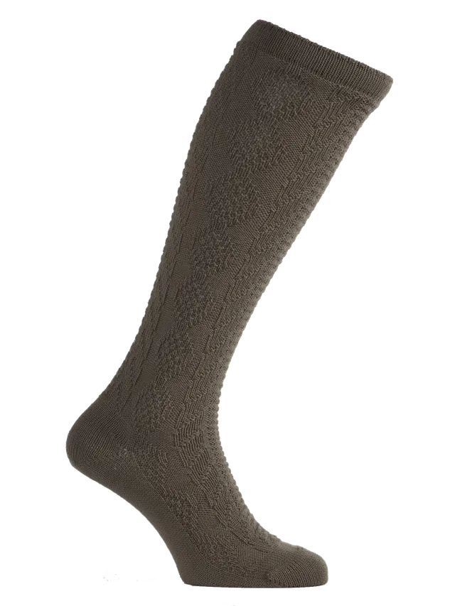 heimatgl-ck-strumpf-andreas-kurzhosenstrumpf-taupe-schurwolle image 1