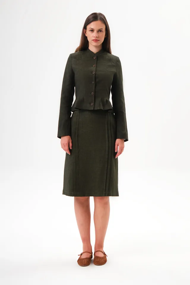 felicitas-damen-rock-rania-gerader-leinenrock-65er-l-nge image 1
