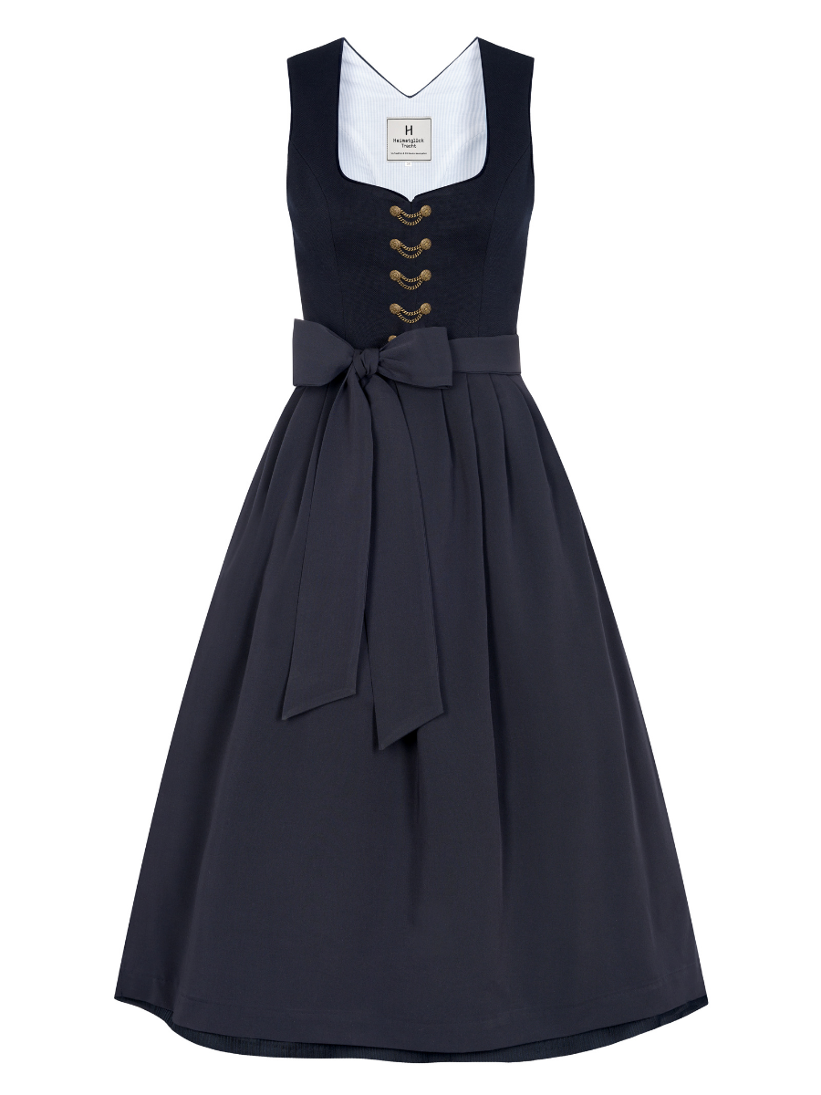 heimatgl-ck-dirndl-leonora-dunkelblau-jacquard-mit-plisseerock image 1