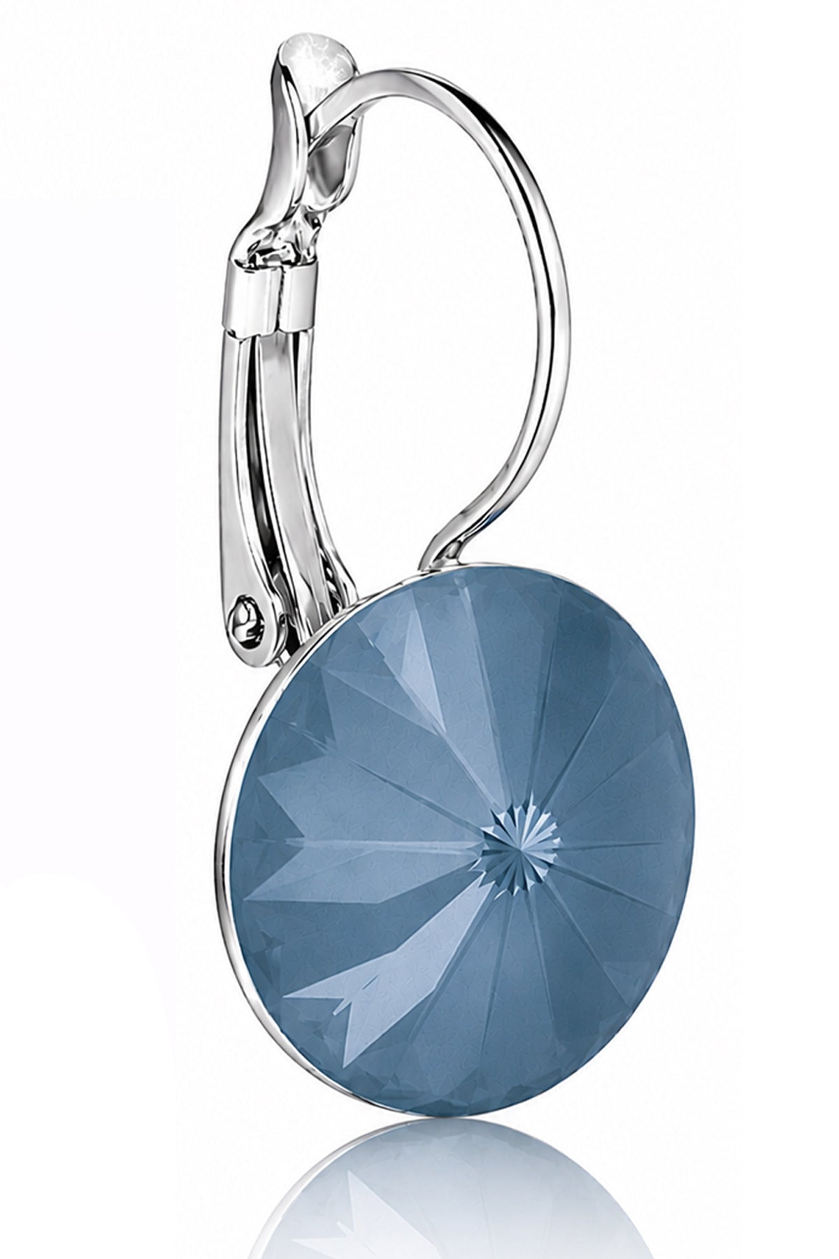 trachtenland-luisia-rivoli-ohrringe-14-mm-matt-denim-mit-swarovski-kristallen image 2