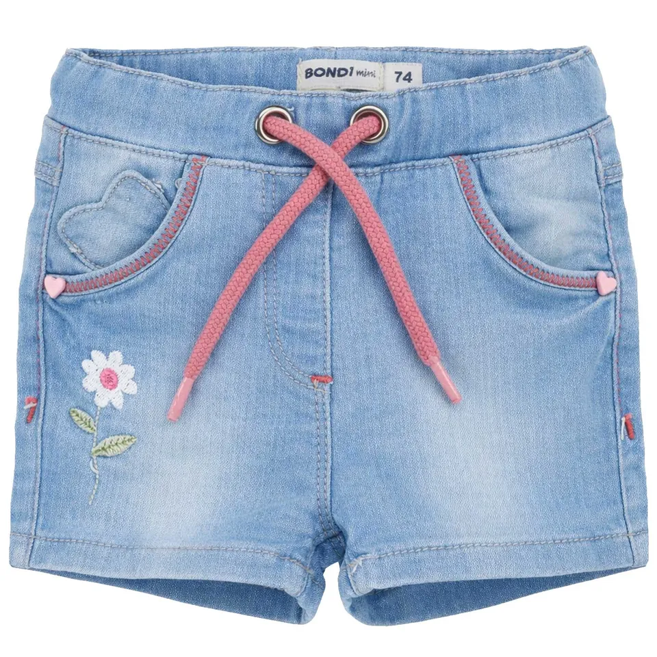 bondi-baby-m-dchen-jeans-bermuda-flower-86886-blue-denim image 1