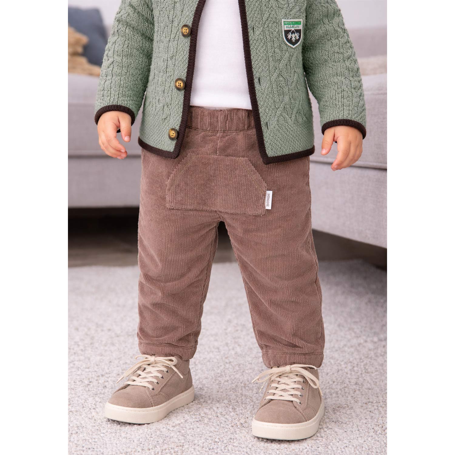 trachtenland-bondi-baby-jungen-cord-laufhose-hello-little-one-94017-schoko image 3