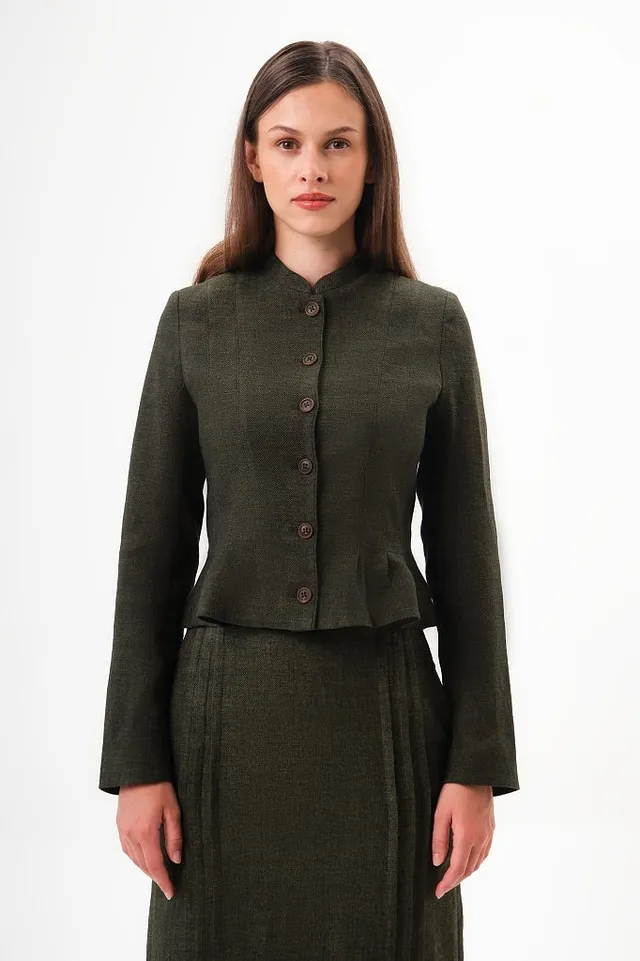 felicitas-damen-jacke-jadelyn-leinenmischung-kurz image 1