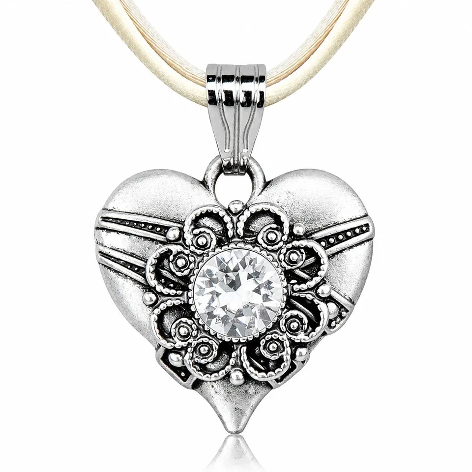 trachtenland-luisia-halskette-paula-herz-mit-swarovski-kristall-creme image 1