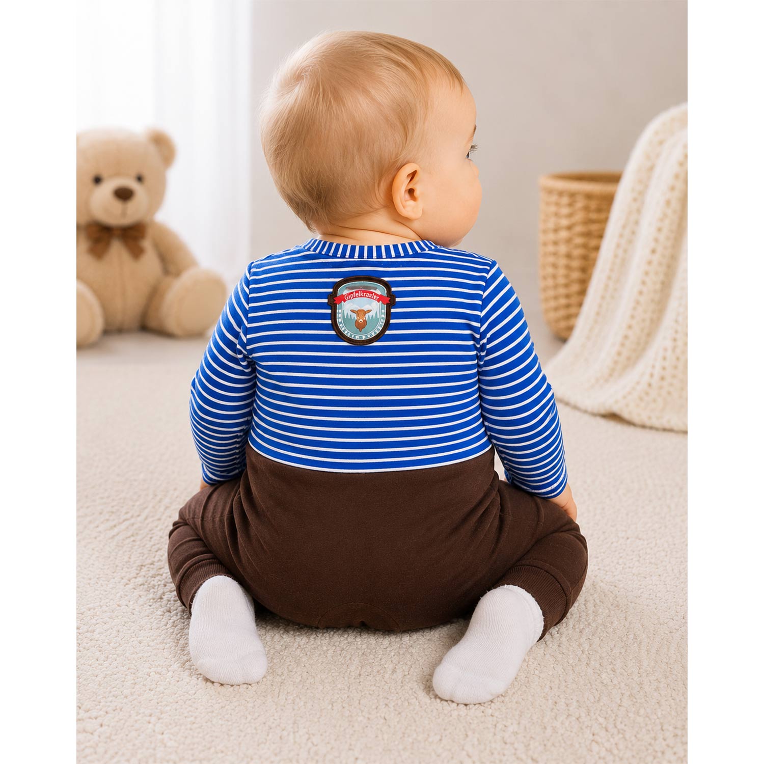 trachtenland-bondi-baby-strampler-gipfelkraxler-91837-stripe-blue-grey image 4