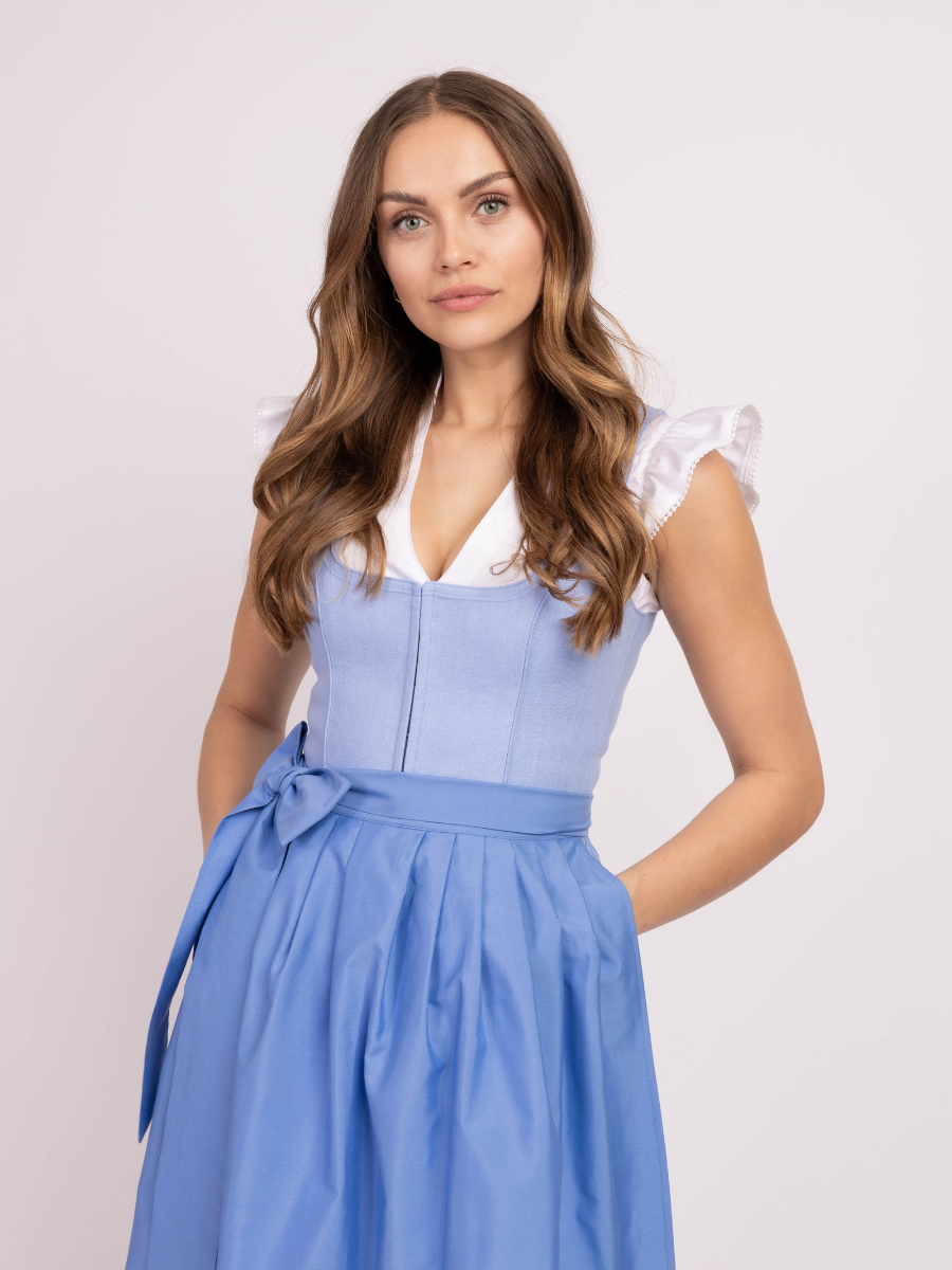 heimatgl-ck-dirndl-leni-hellblau-leinen-plissee image 2