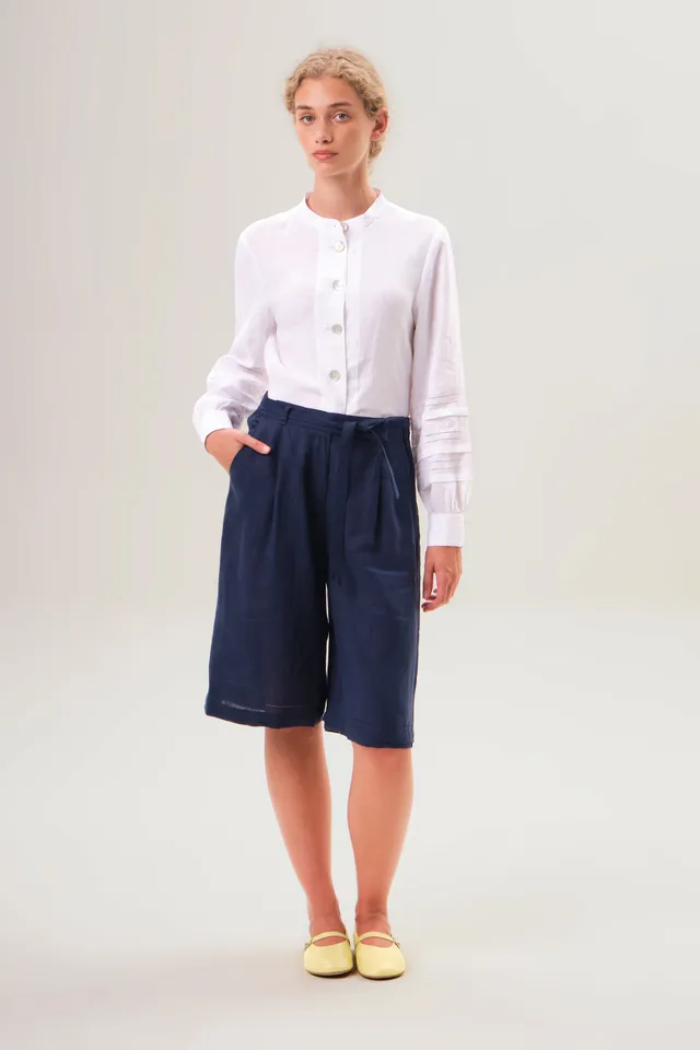 felicitas-damen-bermuda-hermina-leinen-shorts-bindeg-rtel image 1
