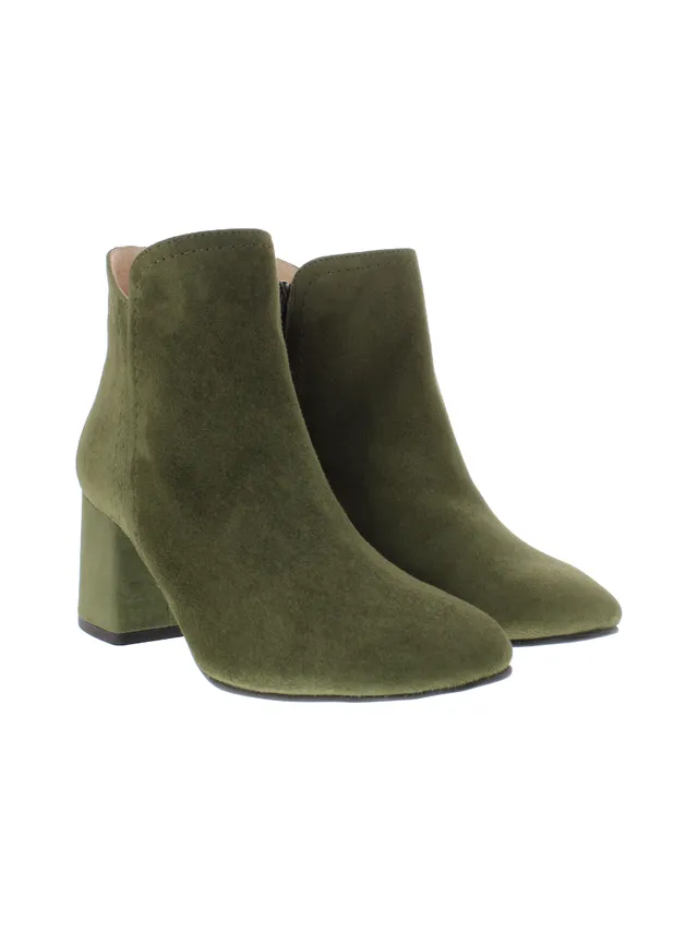 heimatgl-ck-stiefelette-ria-oliv-veloursleder image 1