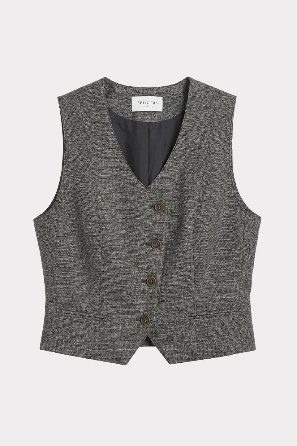 felicitas-wanessa-damen-weste-jacquard-kurz-asymmetrisch image 1