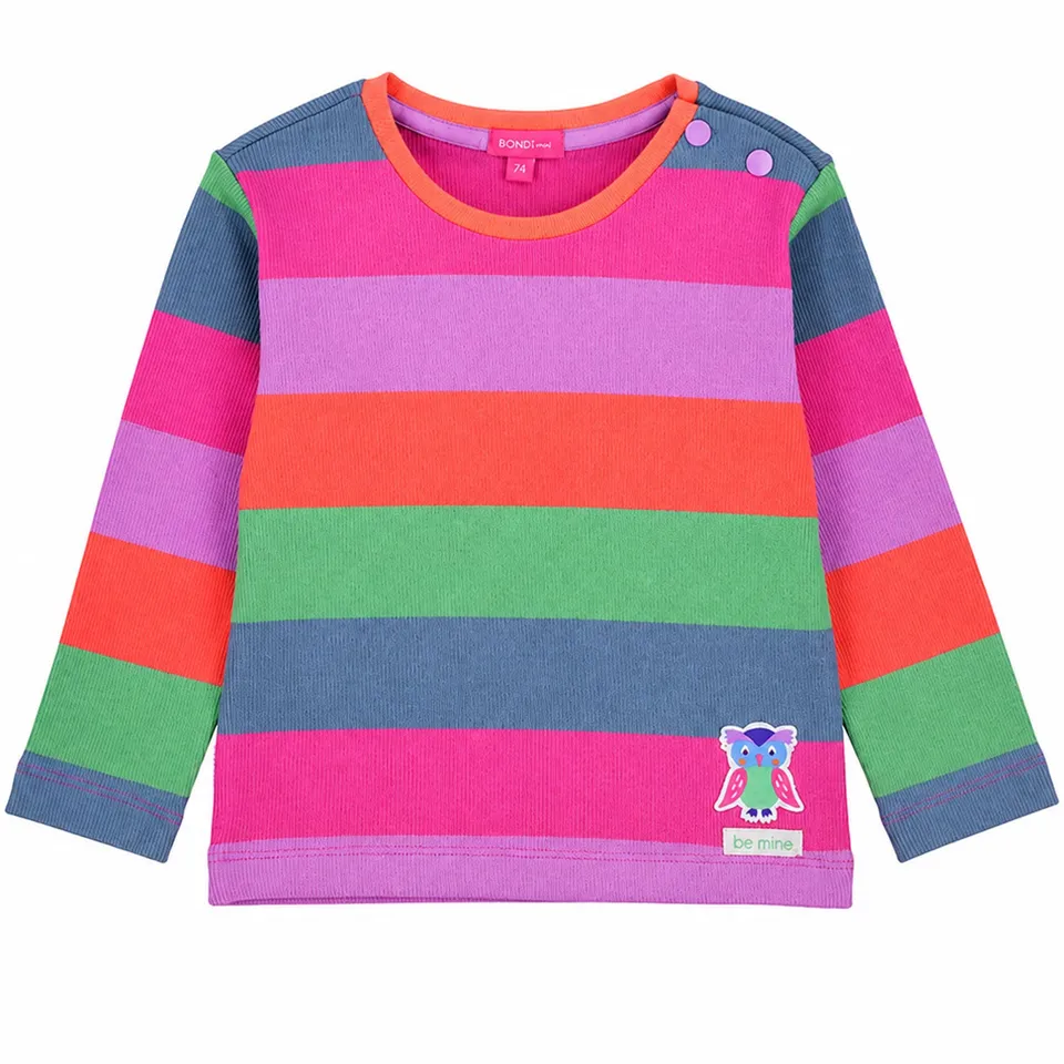 trachtenland-bondi-m-dchen-langarmshirt-be-mine-86966-stripe-pink-apricot image 1