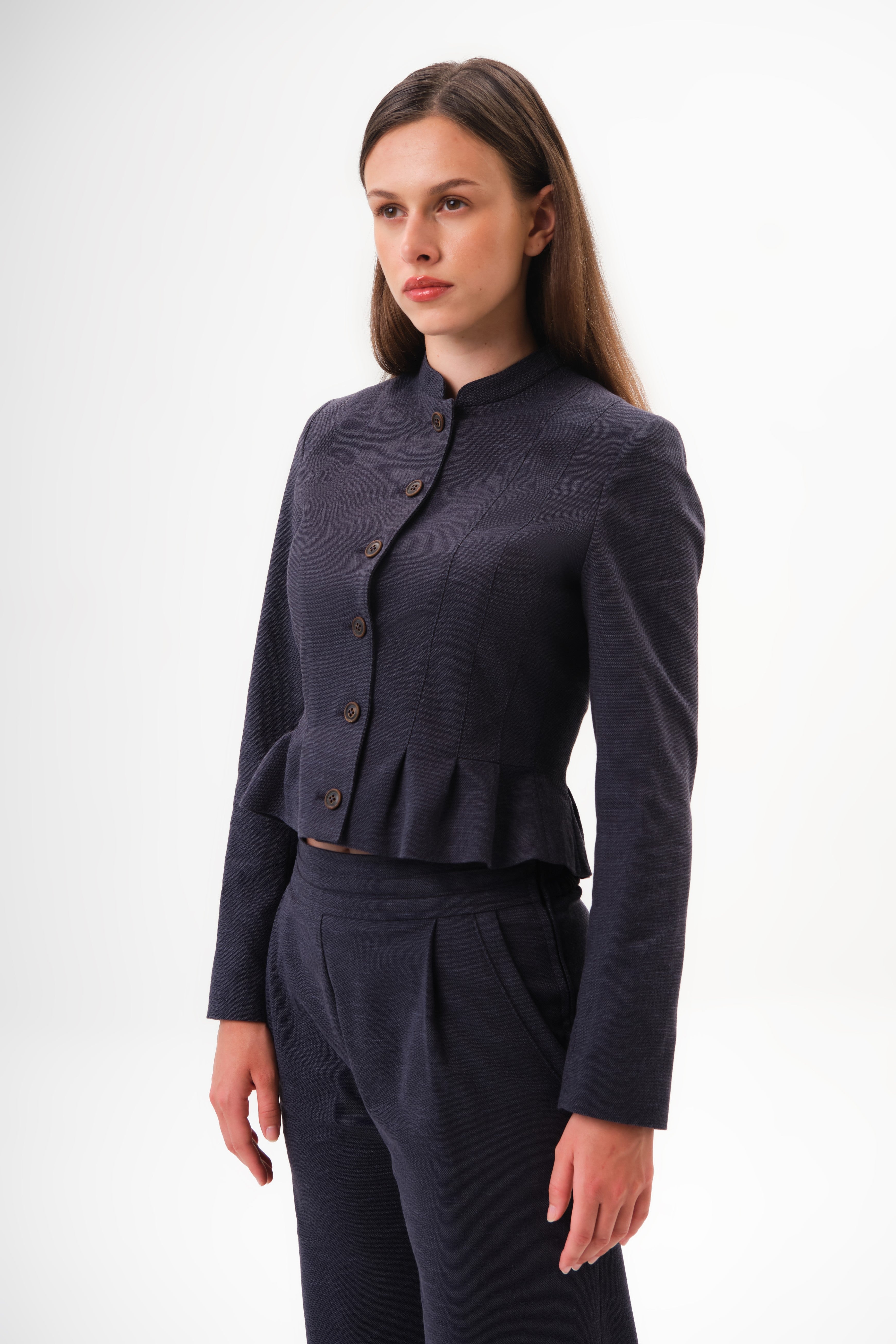 felicitas-damen-jacke-jadelyn-baumwolljacke-mit-stehkragen image 1