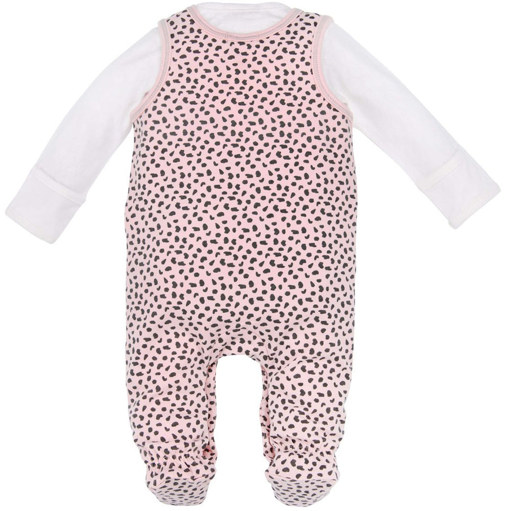 trachtenland-bondi-baby-strampler-k-tzchen-leoprint-apricot-schwarz-langarm image 3
