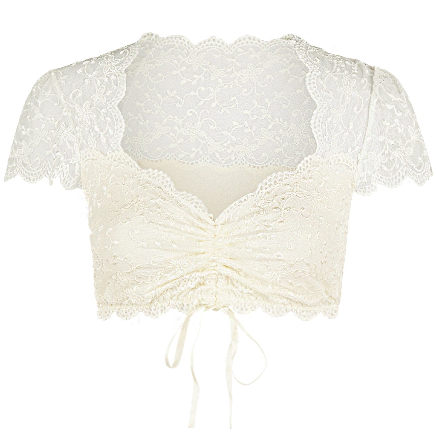 trachtenland-nina-von-c-dirndlbluse-valeska-kurzarm-champagner image 2