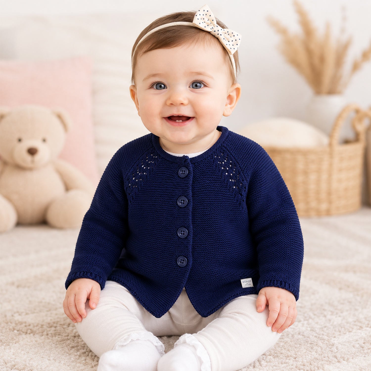 bondi-baby-m-dchen-strickjacke-a-form-86593-navy-blau image 3