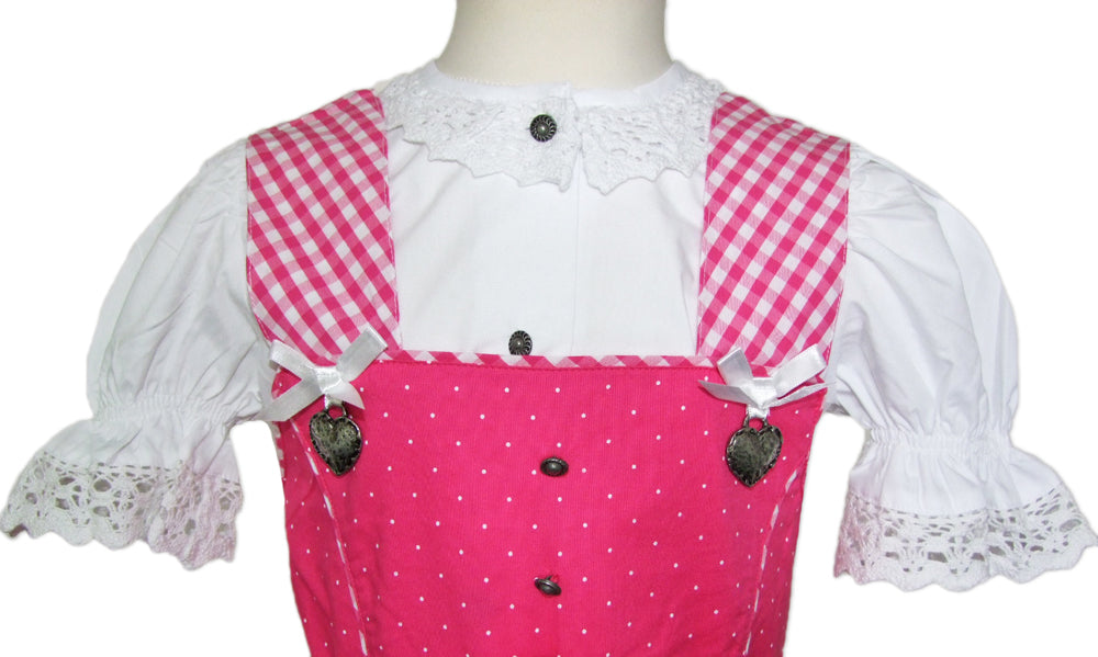 isar-trachten-kinder-dirndl-michelle-3-tlg-mit-bluse-52407-traditionell-pink image 4