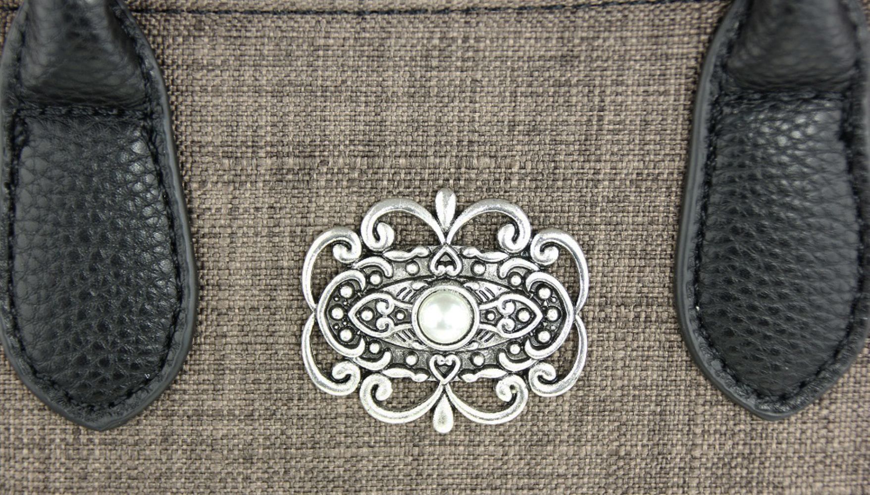 trachtenland-handtasche-katrina-mit-metallapplikation-dunkelbraun image 8