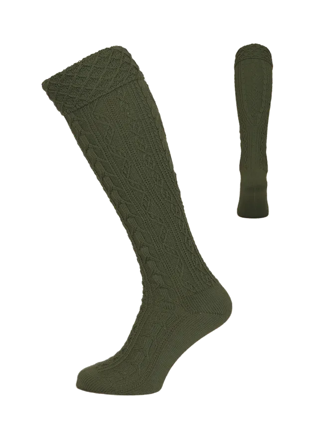 heimatgl-ck-trachtenstrumpf-xaver-loden-handstrick image 1