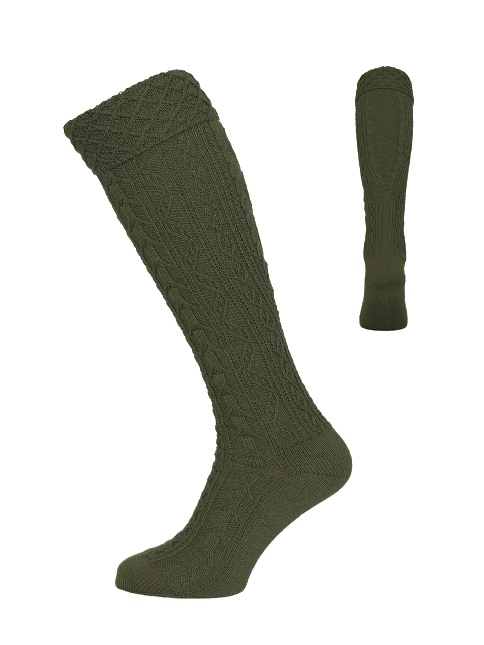heimatgl-ck-trachtenstrumpf-xaver-loden-handstrick image 1