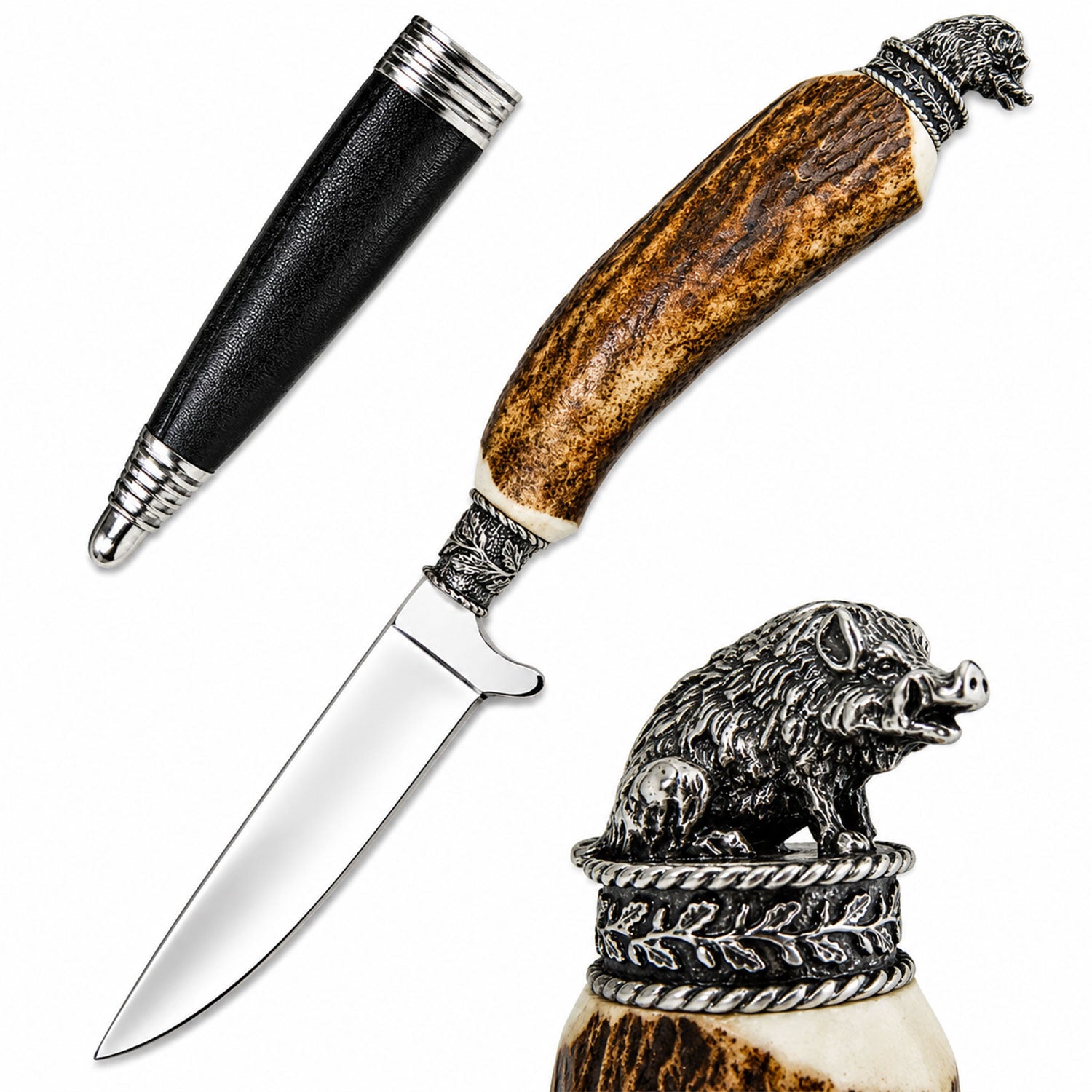 trachtenland-funk-trachtenmesser-hirschhorn-wildschwein-lederhosenmesser image 1
