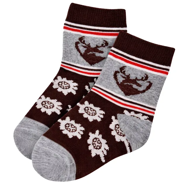 trachtenland-bondi-baby-kniestr-mpfe-hirsch-91730-grau-socken image 1