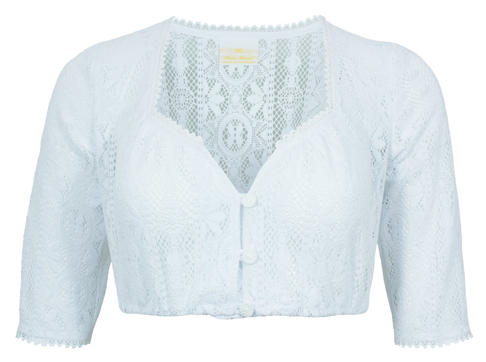 pierre-marcel-damen-dirndlbluse-josy-halbarm-spitze-dirndlbluse-wei image 1