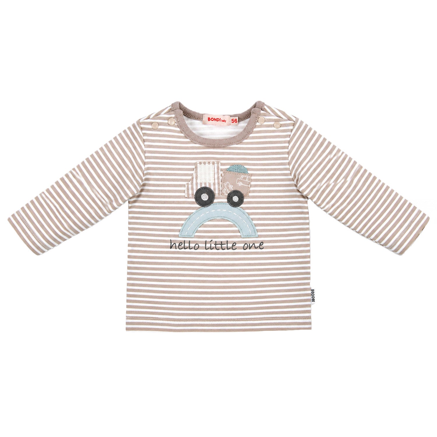 bondi-baby-langarmshirt-lastwagen-93987-stripe-cappuccino-white image 1