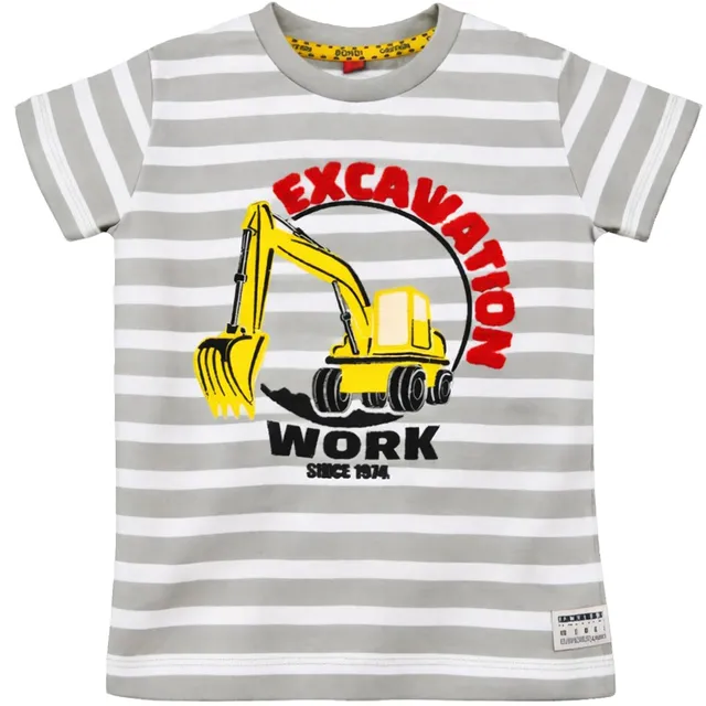 bondi-jungen-t-shirt-bagger-33181-kurzarm-stone-striped image 1