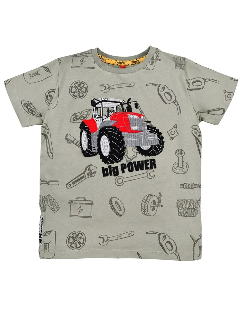 trachtenland-bondi-jungen-t-shirt-big-power-33182-stone image 1
