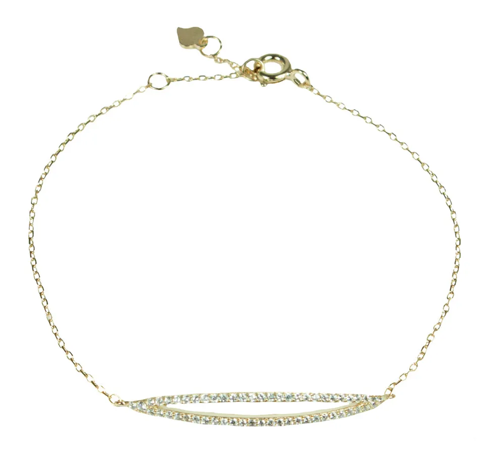 luisia-vergoldetes-damen-armband-mit-strass-aus-925-silber-zirkonia-spange image 1