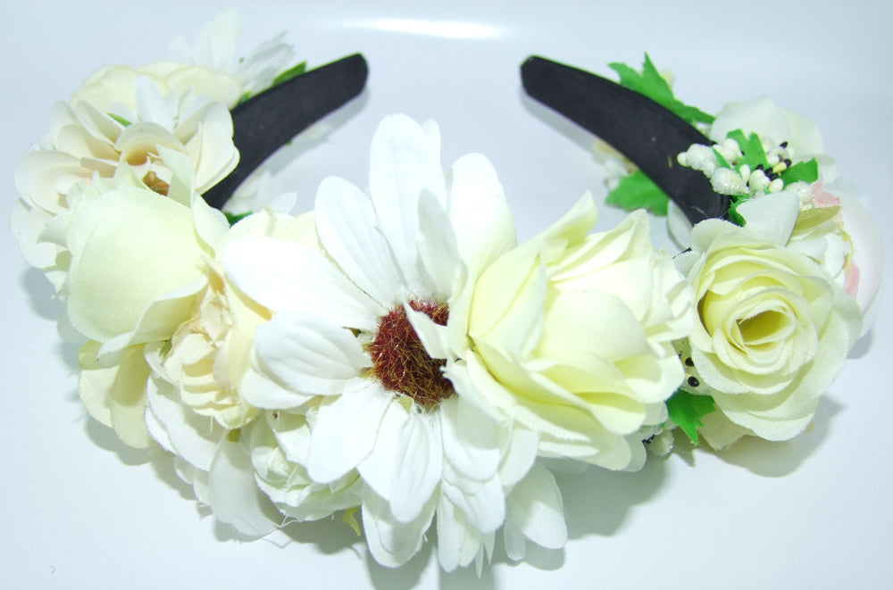 trachtenland-blumen-haarreif-blumenwiese-haarschmuck-creme-wei image 2
