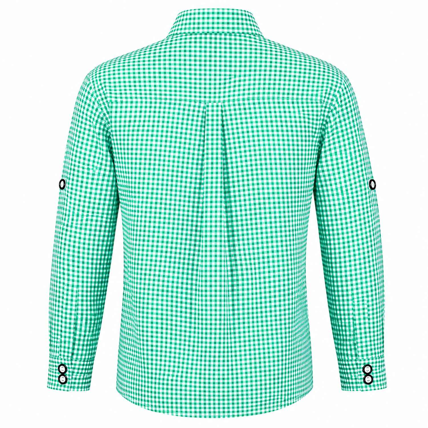 trachtenland-isar-trachten-kinder-trachtenhemd-dominik-48300-gr-n-kariert image 2