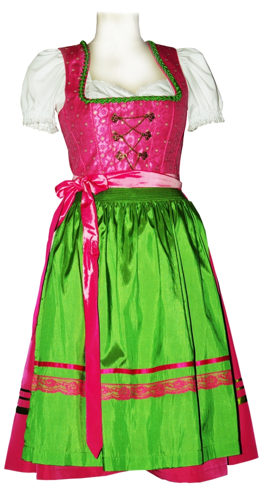 trachten-benkert-bl-mchen-dirndl-pink-gr-n image 1