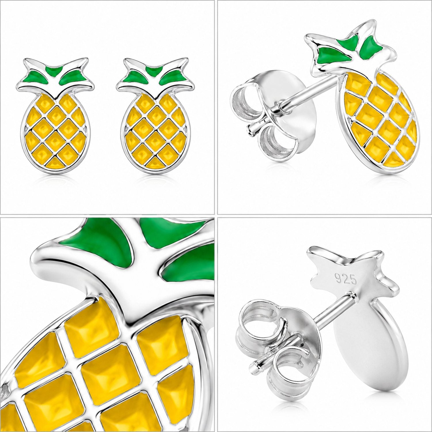 trachtenland-luisia-kinder-ohrstecker-ananas-925-silber image 4