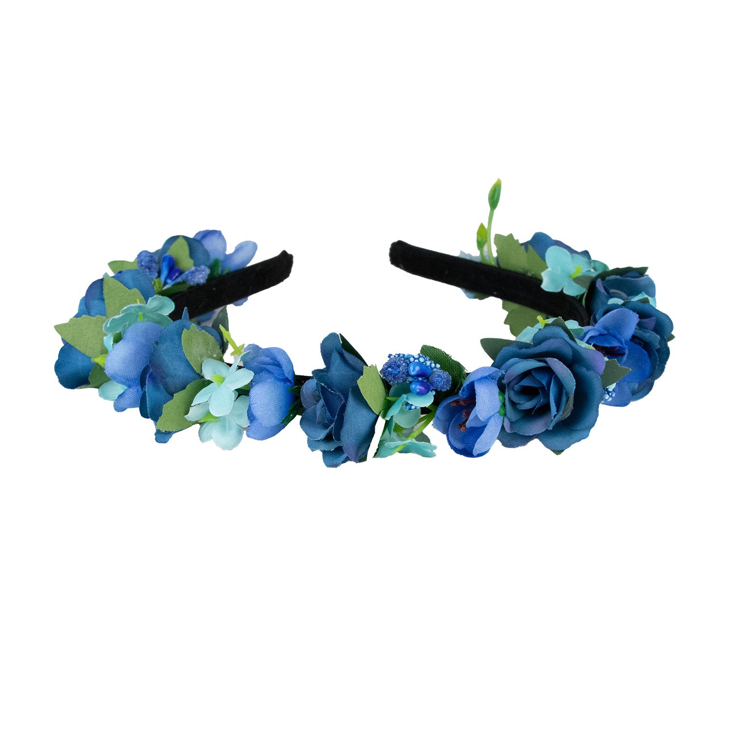 blumen-haarreif-sabia-mit-rosen-und-bl-ten-blau image 5