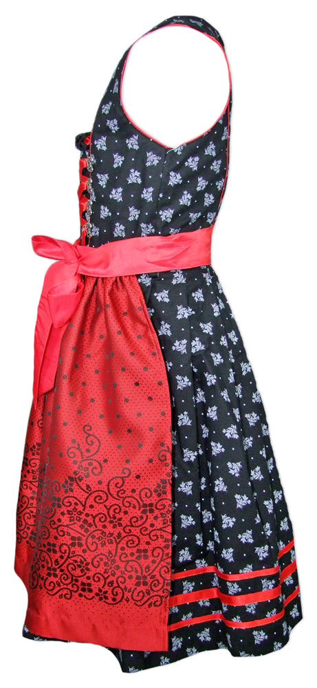 trachtenland-isar-trachten-jugend-dirndl-ava-2-tlg-schwarz-rot image 2