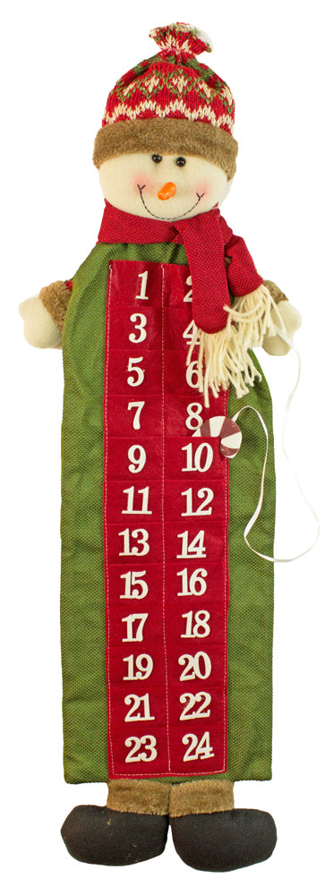 schneemann-adventskalender-zum-bef-llen-75-cm-rot-gr-n image 1