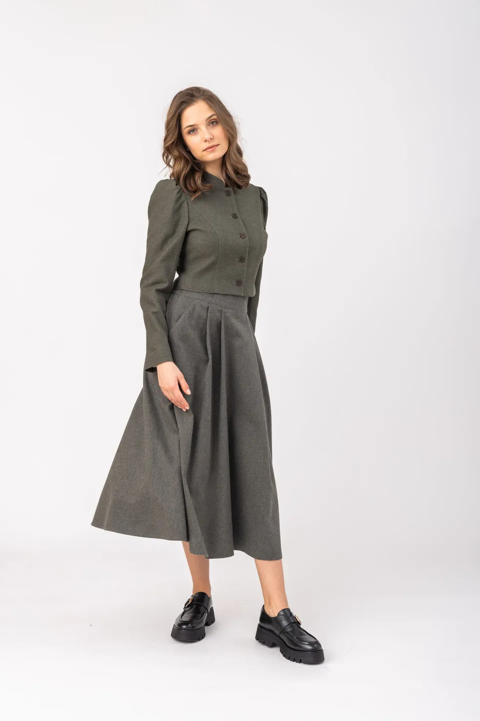 felicitas-rock-rosalia-damen-baumwollrock-lang-mit-falten image 1