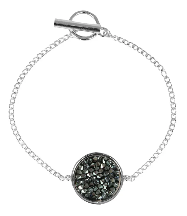 luisia-silbernes-damen-armband-mit-schwarzen-premium-kristallen image 1