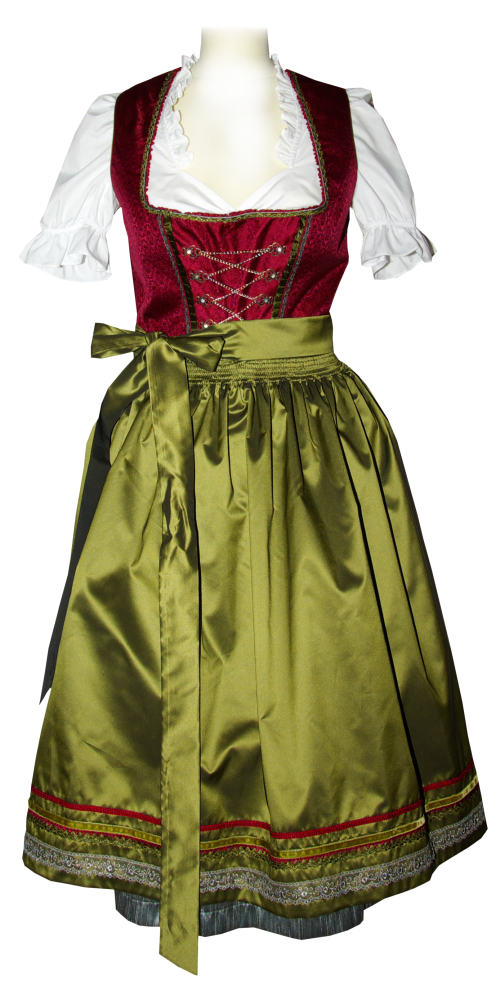 trachten-benkert-rosi-dirndl-bordeaux-olive image 1
