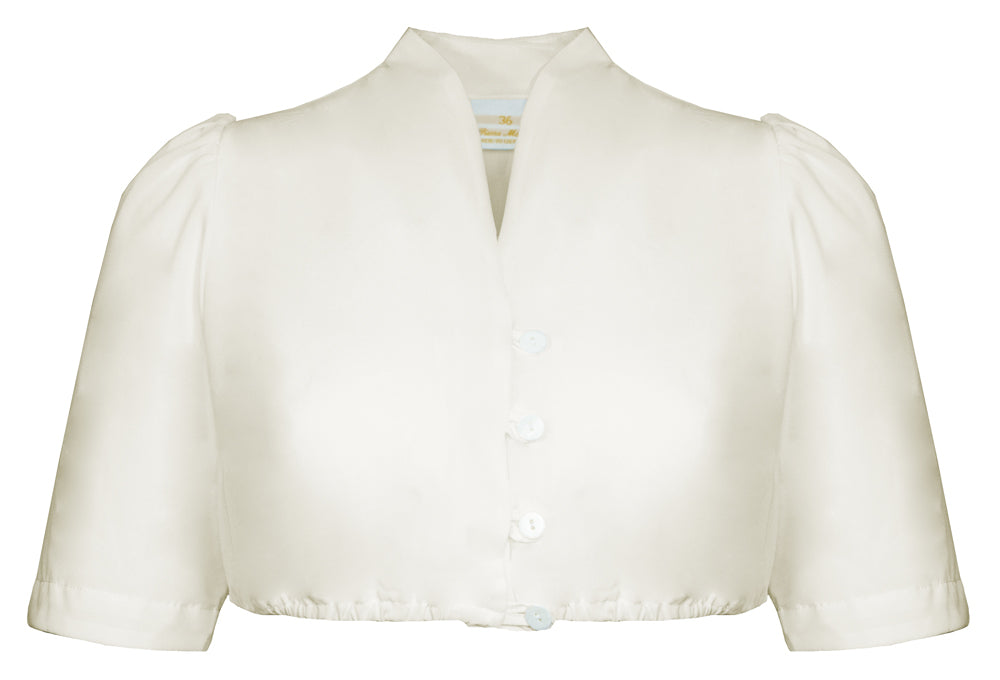 trachtenland-pierre-marcel-dirndlbluse-melina-v-ausschnitt-creme image 1