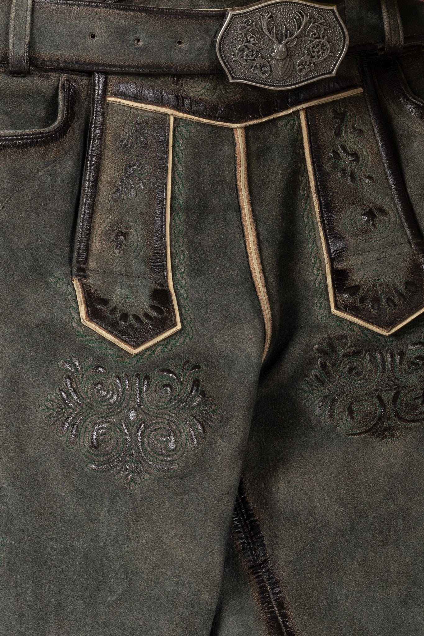 felicitas-ostsee-herren-lederhose-kurz-echtleder-mit-stickerei image 3