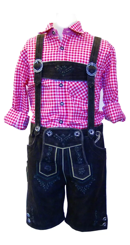 trachten-benkert-loisel-lederhose-gr-ne-stickerei-gr-92-164-ohne-hemd image 1