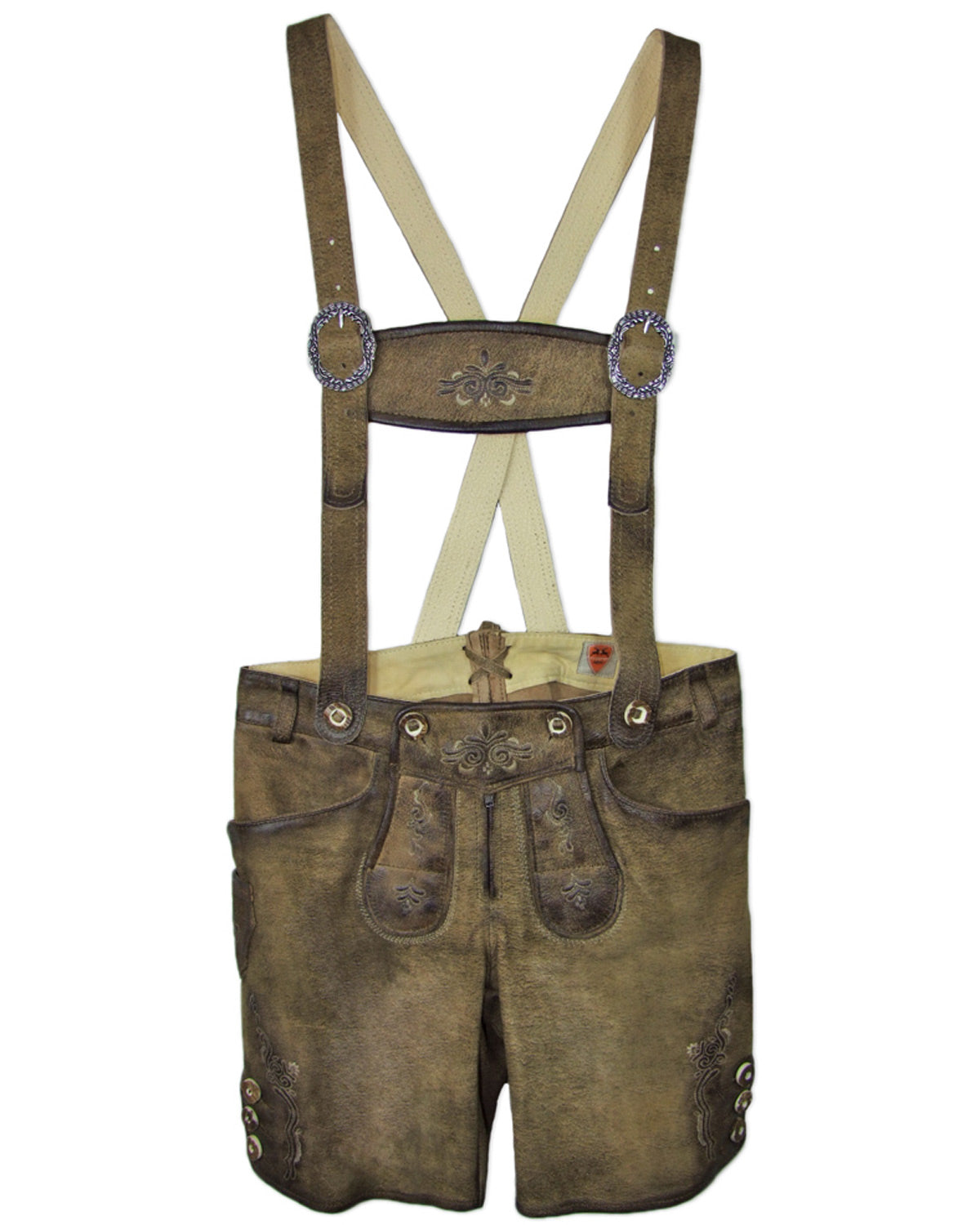 trachtenland-maddox-kurze-damen-lederhose-dafne-stegtr-ger-speckig-eiche image 1