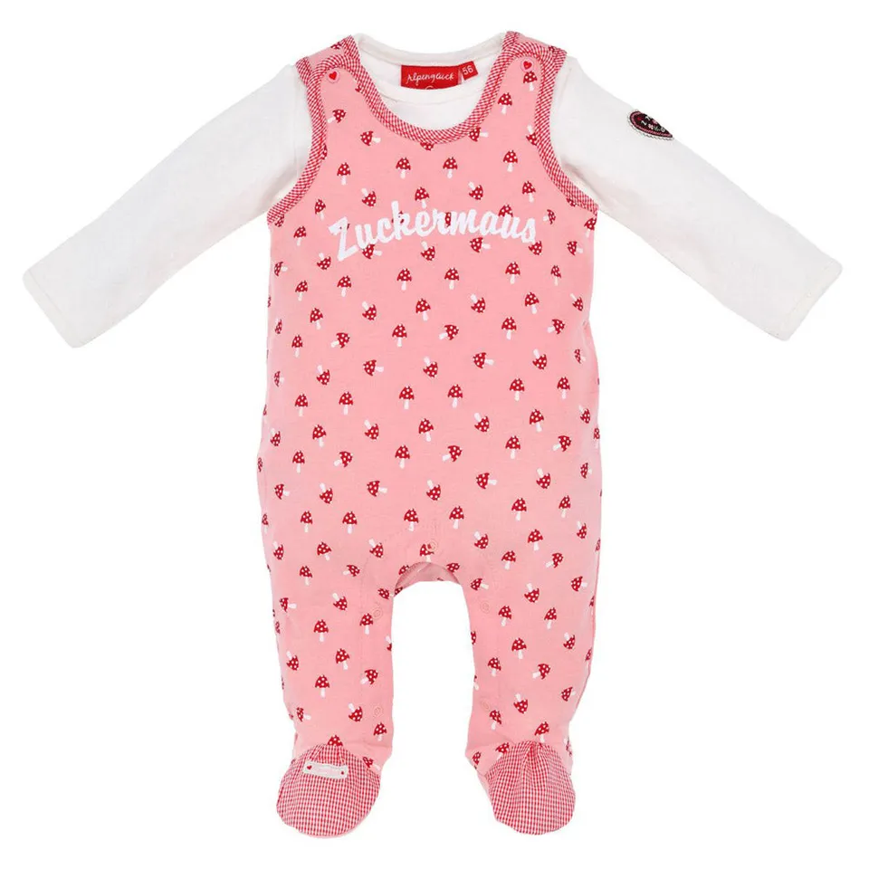 bondi-baby-strampelanzug-zuckermaus-2-tlg-86676-soft-rose image 1